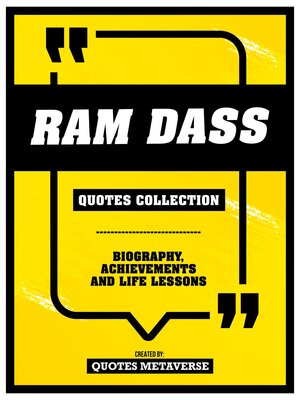 cover image of Ram Dass--Quotes Collection